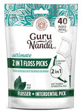 GuruNanda 2 in 1 Dental Floss Picks