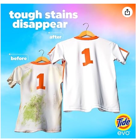 Tide evo Laundry Detergent Spring Blast Scent Works